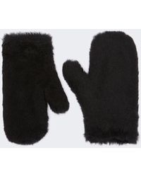 Max Mara - Mittens In Teddy Fabric - Lyst
