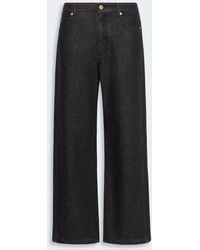 Max Mara - Straight Leg Cotton Denim Jeans - Lyst
