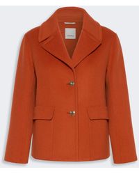 Max Mara - Drap Wool Single-Breasted Jacket - Lyst