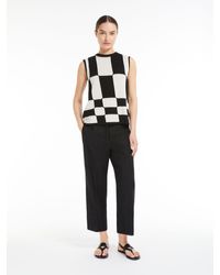 Max Mara - Straight-fit Linen And Cotton Trousers - Lyst