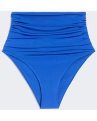 Max Mara - Shiny Jersey Culotte-Style Bikini Bottoms - Lyst