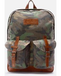 MC2 Saint Barth - Cody Canvas Backpack With Camouflage Print - Lyst