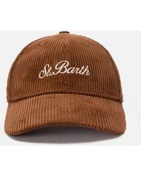 MC2 Saint Barth - Baseball Cap Corduroy Camel Velvet Hat - Lyst