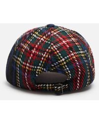 MC2 Saint Barth - Baseball Cap With Tartan Print St. Barth Embroidery Hat - Lyst