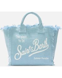MC2 Saint Barth - Light Solid Color Linen Vanity Regular Bag - Lyst