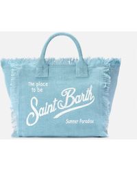 MC2 Saint Barth - Light Solid Color Linen Colette Bag - Lyst