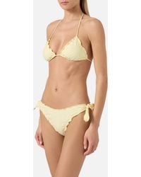 MC2 Saint Barth - Bikini Sarius Triangle Solid Sangallo Fabric - Lyst