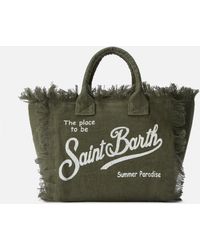 MC2 Saint Barth - Military Solid Color Linen Colette Bag - Lyst