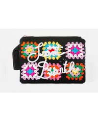 MC2 Saint Barth - Schwarze Parisienne-Häkelclutch Mit Saint-Barth-Stickerei - Lyst