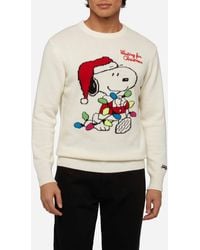MC2 Saint Barth - Pullover Heron Mit Snoopy Jacquard Und Stickerei - Lyst