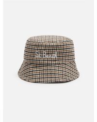 MC2 Saint Barth - Cappello Da Pescatore Jude Con Stampa Pied De Poule - Lyst