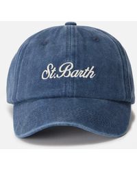 MC2 Saint Barth - Davis Denim Baseball Cap With Embroidered Logo - Lyst