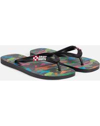 MC2 Saint Barth - Flip-Flops Mit Mehrfarbigem Fluo-Camouflage-Print - Lyst