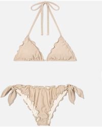 MC2 Saint Barth - Bikini Sarius Triangle Solid Lurex - Lyst