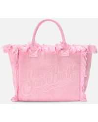 MC2 Saint Barth - Solid Color Terry Effect Vanity Regular Bag - Lyst