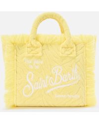 MC2 Saint Barth - Terry Effect Vanity Mini Bag With Raised Zebra Pattern - Lyst