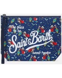 MC2 Saint Barth - Aline Scuba Pouch With Scrooge Watch Print - Lyst