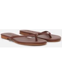 MC2 Saint Barth - Essentials Real Leather Flip Flops Shoe - Lyst