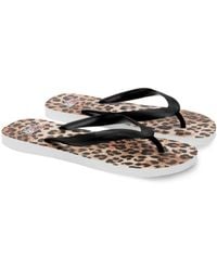 MC2 Saint Barth - Alma Flip-Flops Mit Animalier-Print - Lyst