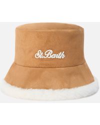 MC2 Saint Barth - Bucket Hat Double Suede Fur, Reversible - Lyst