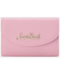 MC2 Saint Barth - Light Smooth Leather Card Holder With Metal Logo - Lyst