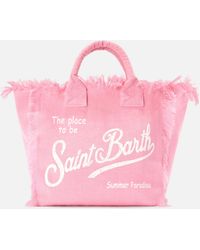 MC2 Saint Barth - Solid Color Linen Vanity Regular Bag - Lyst