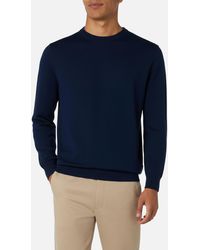 MC2 Saint Barth - Blauer, Marineblauer Pullover Aus Merinowolle Von Regent Für Herren - Lyst
