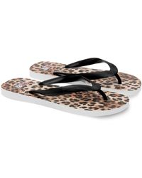 MC2 Saint Barth - Alma Flip-Flops Mit Animalier-Print - Lyst