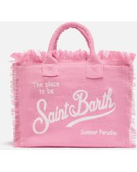 MC2 Saint Barth - Solid Color Linen Colette Bag - Lyst