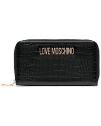 Love Moschino Andere materialien brieftaschen in Natur Damen Accessoires Portemonnaies und Kartenetuis 