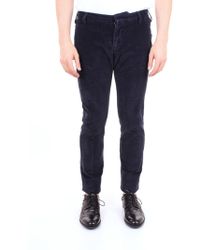 Entre Amis Blue Cotton Trousers