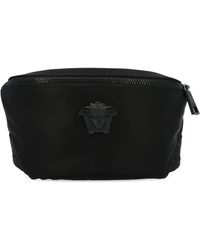 Versace Black Polyamide Belt Bag