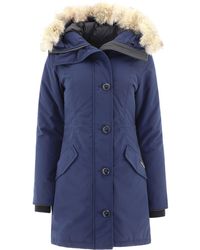 Canada Goose POLYESTER MANTEL - Blau