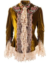 Etro Brown Velvet Blazer