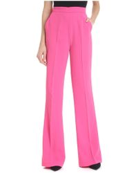 Pinko Fuchsia Polyester Trousers - Pink