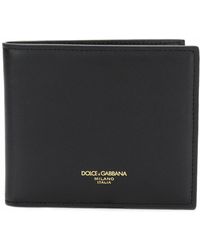 Dolce & Gabbana Leder Klassisches Portemonnaie in Schwarz für Herren Herren Accessoires Portemonnaies und Kartenetuis 