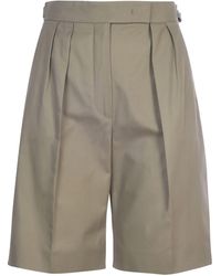 Max Mara Cotton Shorts - Grey