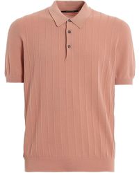 Tagliatore Andere materialien poloshirt in Pink für Herren Herren T-Shirts Tagliatore T-Shirts 