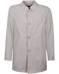 Herno Andere materialien trench coat - Grau
