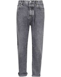 Herren Bekleidung Jeans Jeans mit Gerader Passform Brunello Cucinelli Denim Andere materialien jeans in Grau für Herren 