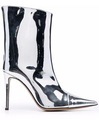 Alexandre Vauthier Metallic-effect Ankle Boots
