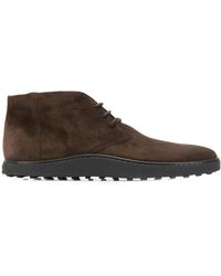Tod's Desert Boots In Suede - Brown