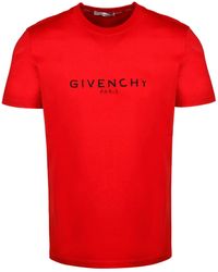 Givenchy Distressed Logo T-shirt - Red