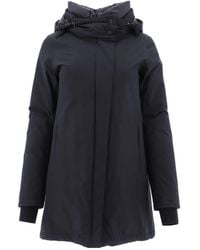 Herno Black Polyester Coat