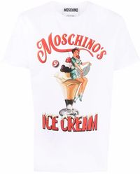 Moschino Baumwolle t-shirt - Weiß