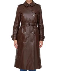 Damen Bekleidung Mäntel Regenjacken und Trenchcoats Burberry Andere materialien trench coat in Braun 
