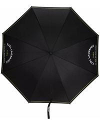 Karl Lagerfeld Logo-print Patch Umbrella - Black