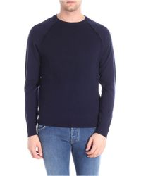 Paolo Pecora Blue Cotton Jumper