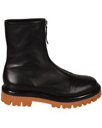 Halmanera Leather Ankle Boots - Black