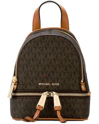 Michael Kors Leather Backpack - Brown